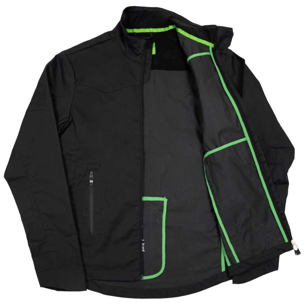Vulpine | Mens Harrington Rain Jacket (Charcoal)