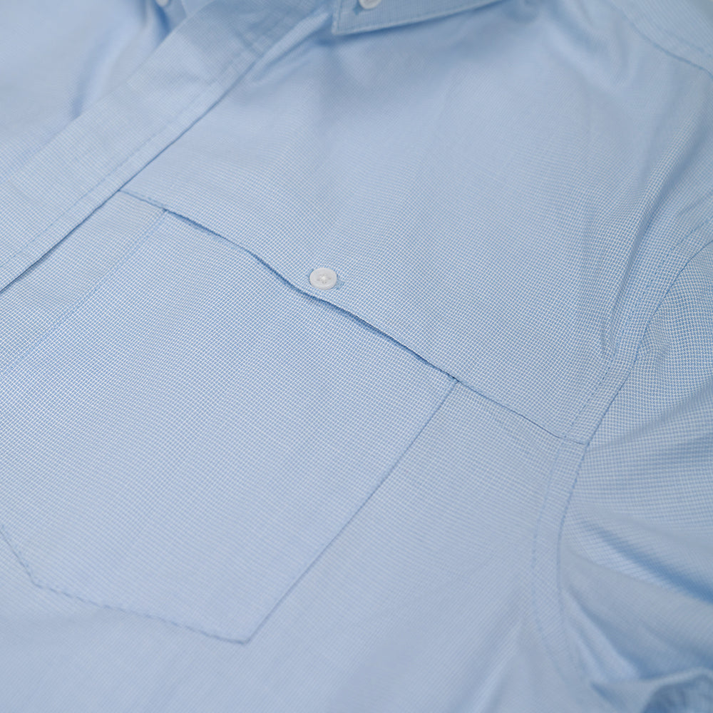 Vulpine | Mens Brixton Cotton Shirt (Light Blue)
