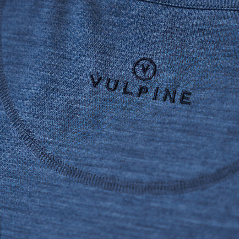 Vulpine | Mens Merino Blend Long Sleeve Alpine Jersey (Denim)