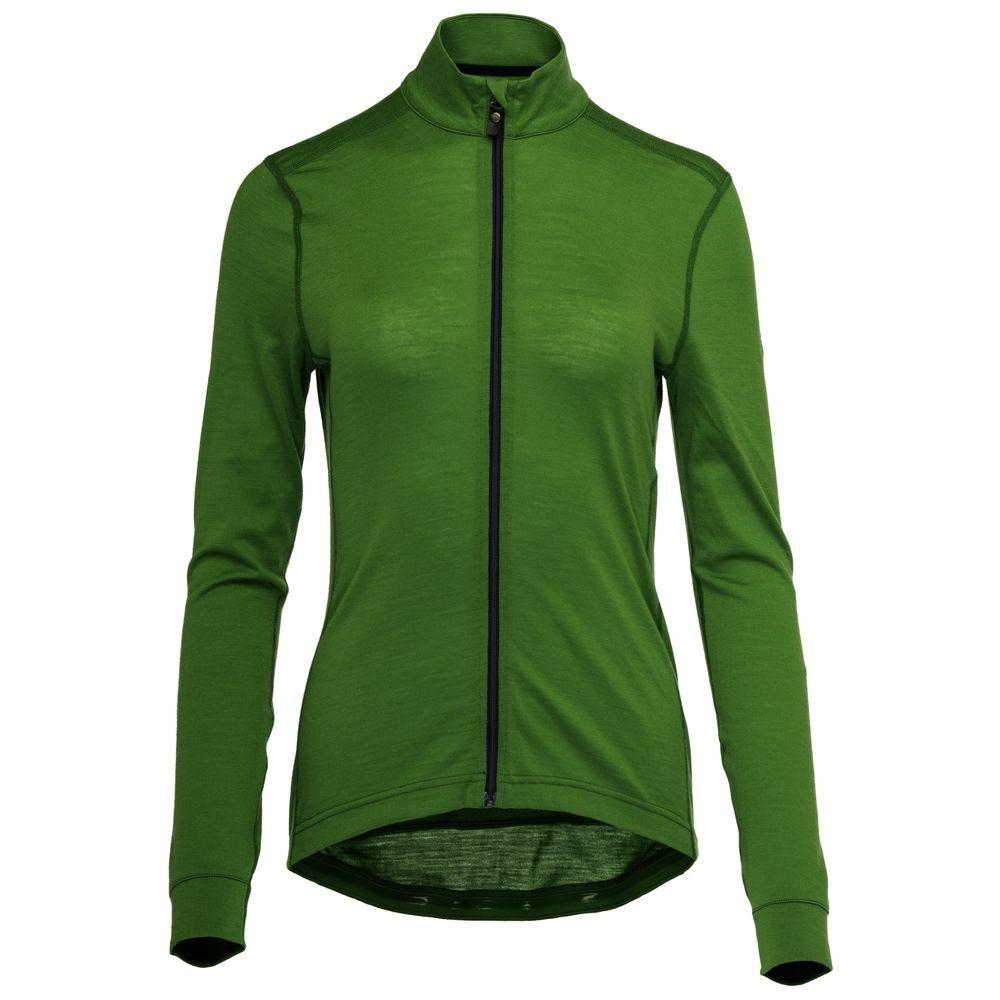 Vulpine | Womens Alpine Merino Blend Long Sleeve Jersey (Vulpine Green/Classic Navy)
