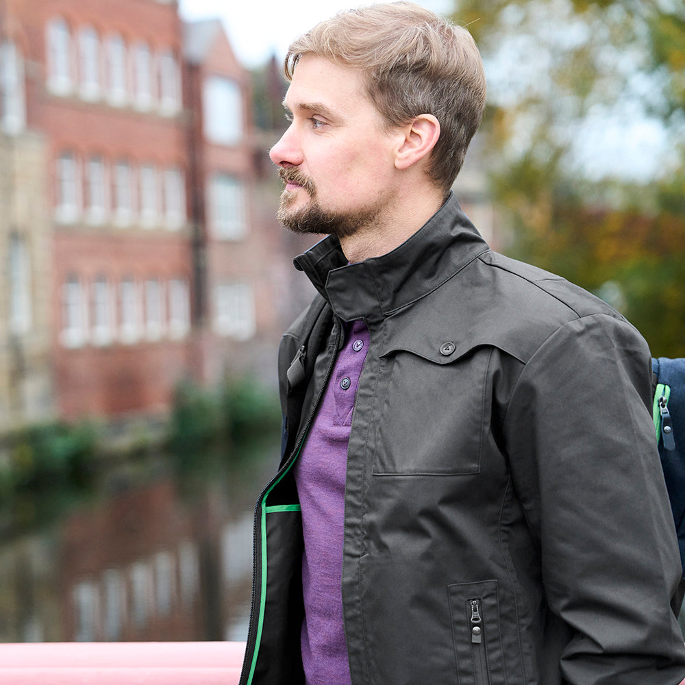 Vulpine Mens Harrington II Jacket (Charcoal)