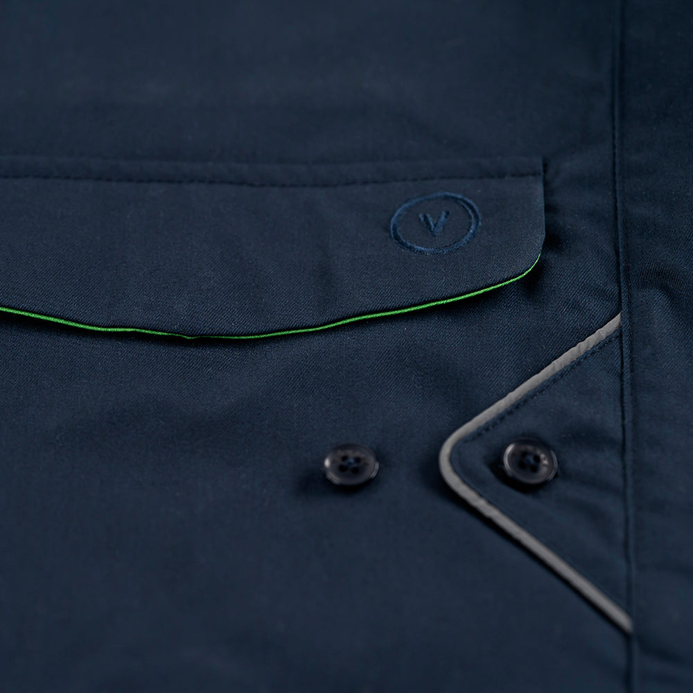 Vulpine Mens Harrington II Jacket (Navy)