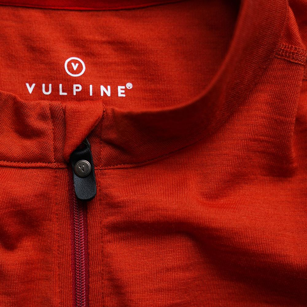Vulpine | Mens Alpine Merino Blend Jersey (Burnt Orange/Biking Red)