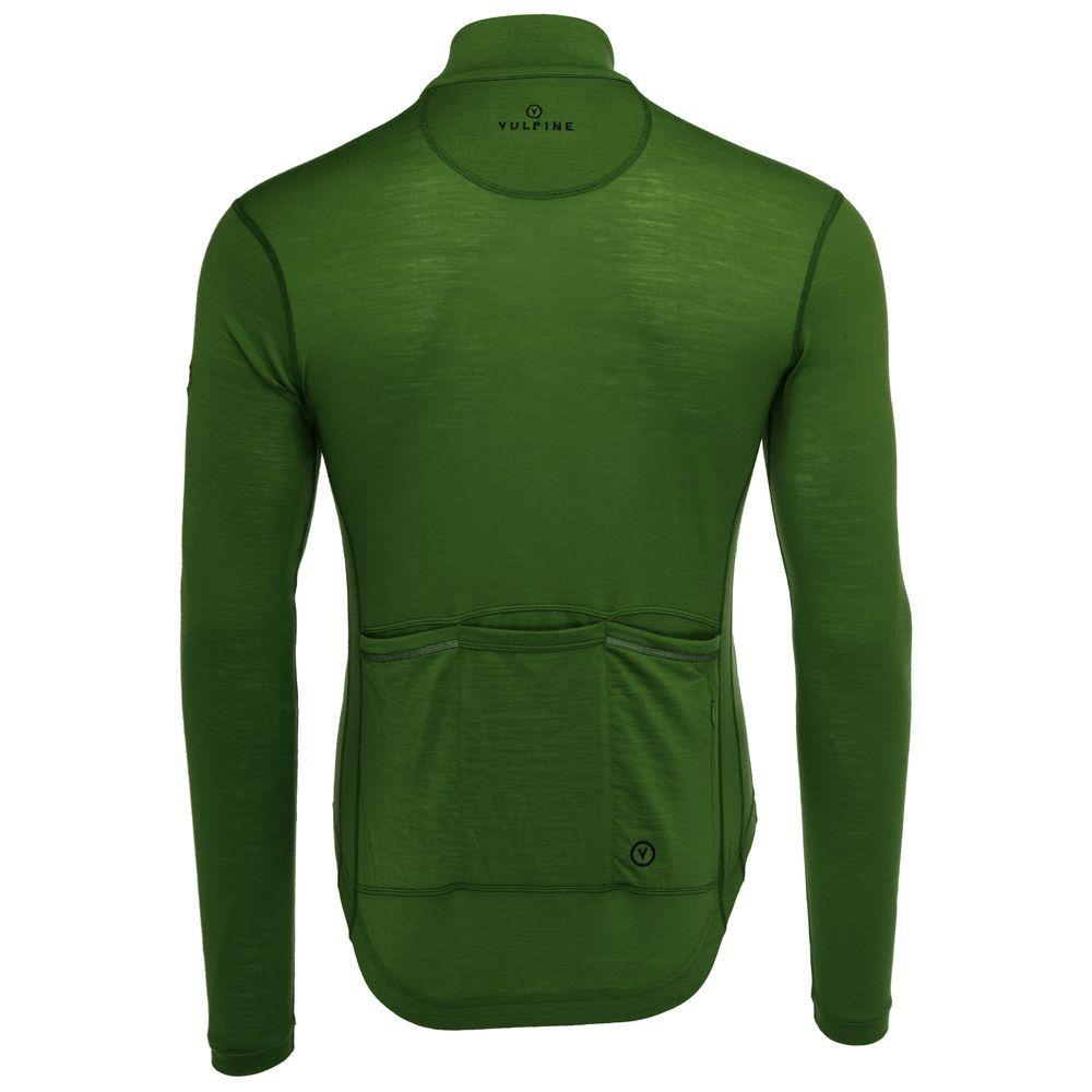 Vulpine | Mens Alpine Merino Blend Long Sleeve Jersey (Vulpine Green/Classic Navy)