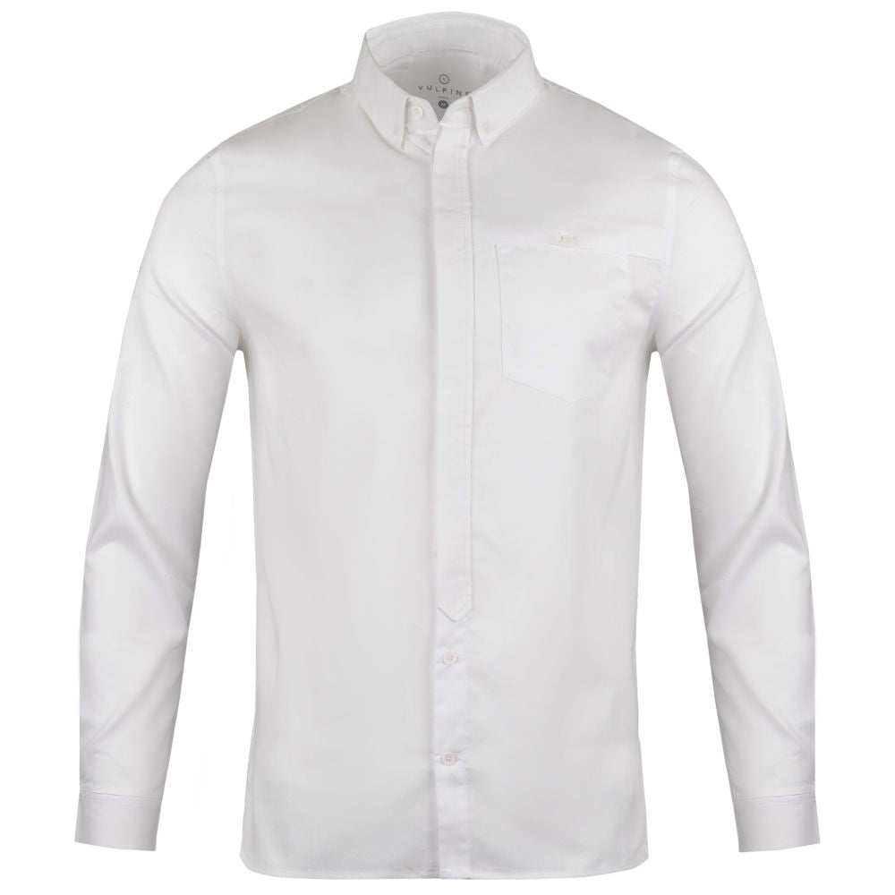 Vulpine | Mens Brixton Cotton Shirt (White)