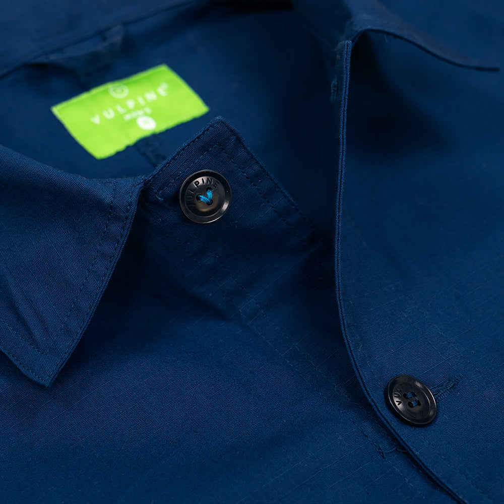 Vulpine | Mens French Workers Jacket (Oxford Blue)