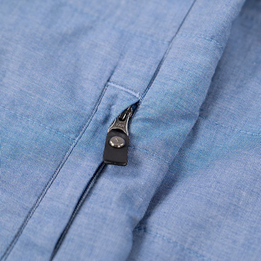 Vulpine | Mens Insulated Riding Overshirt (Blue Chambray)