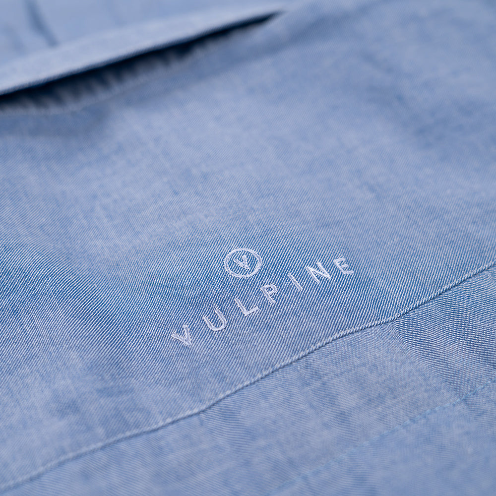 Vulpine | Mens Insulated Riding Overshirt (Blue Chambray)
