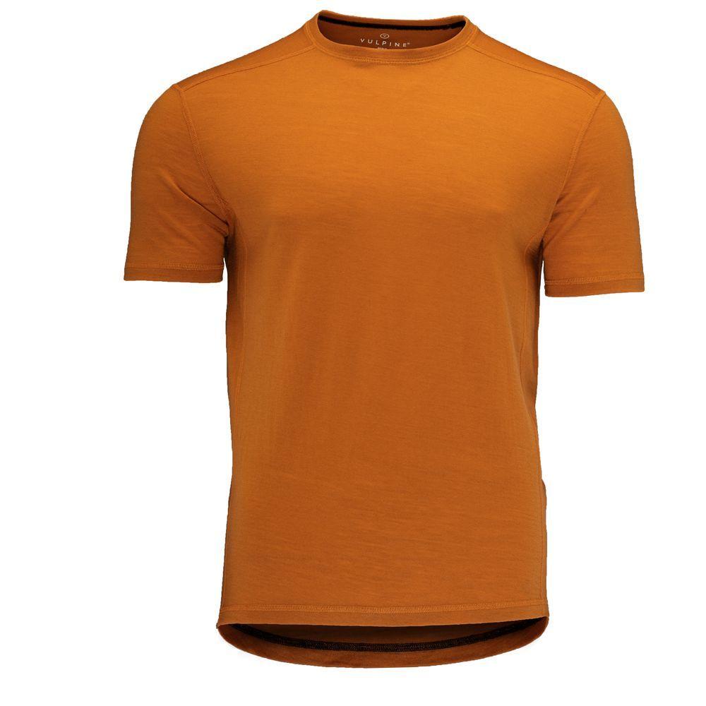 Mens Merino Crew Tee (Mustard) Vulpine