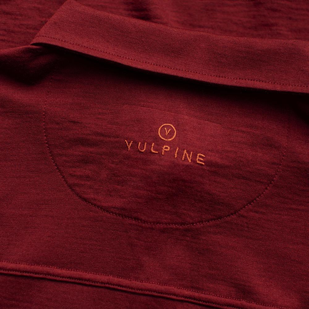 Vulpine | Mens Merino Long Sleeve Polo (Biking Red)