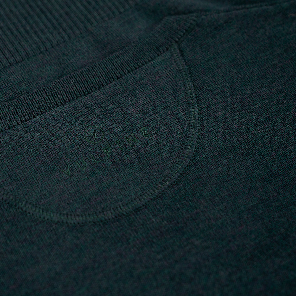 Vulpine | Mens Merino Lux V-Neck Sweatshirt (Dark Forest)