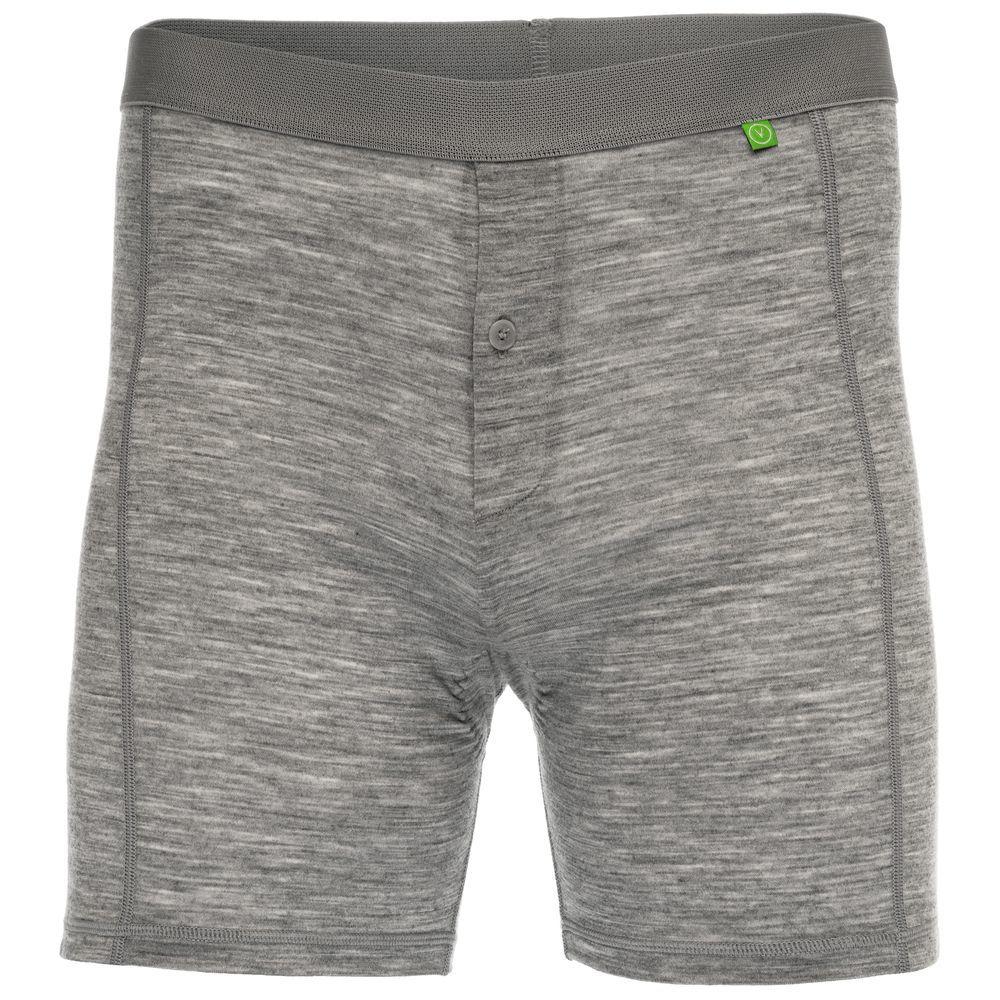 Mens Merino Padded Boxers (Grey Heather) Vulpine