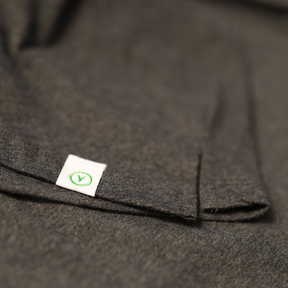 Vulpine | Mens Strada Organic Cotton T-Shirt (Charcoal Melange)