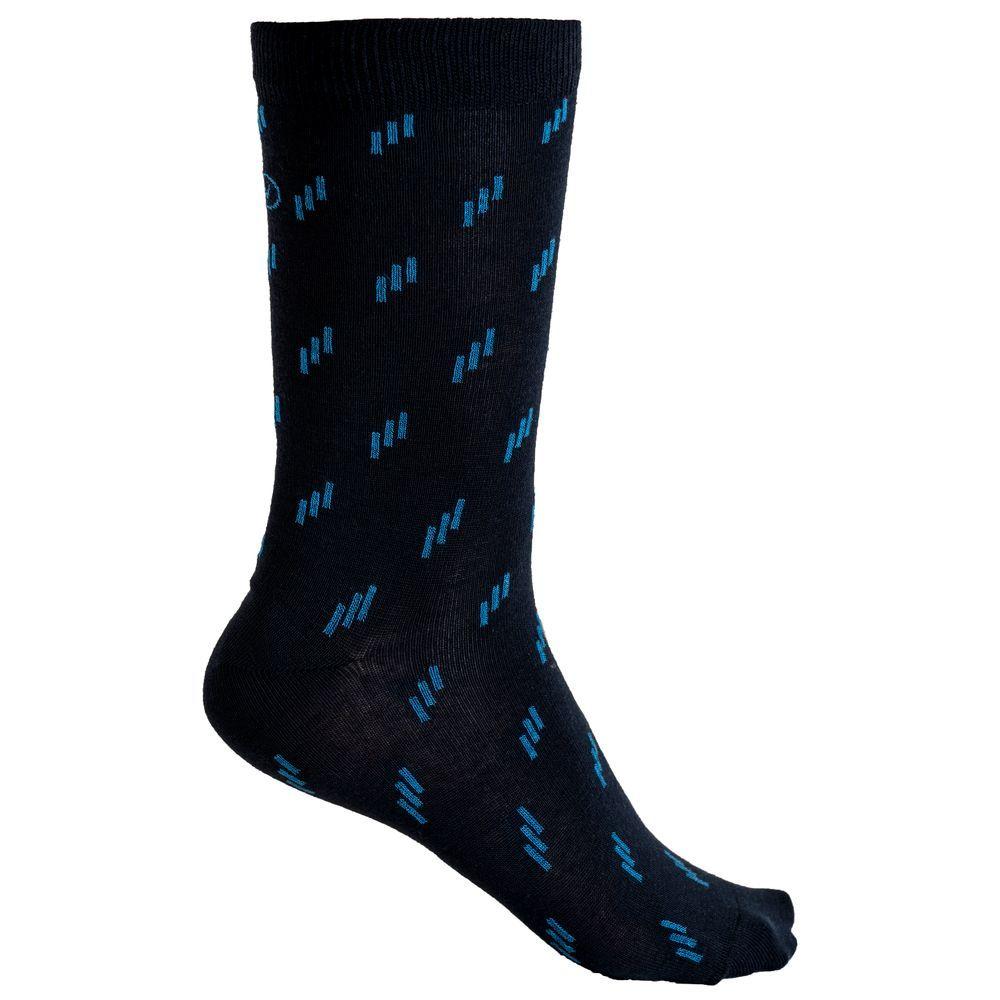 Vulpine | Mid Cotton-Cashmere 3-Dash Socks (Classic Navy/Boxall Blue)