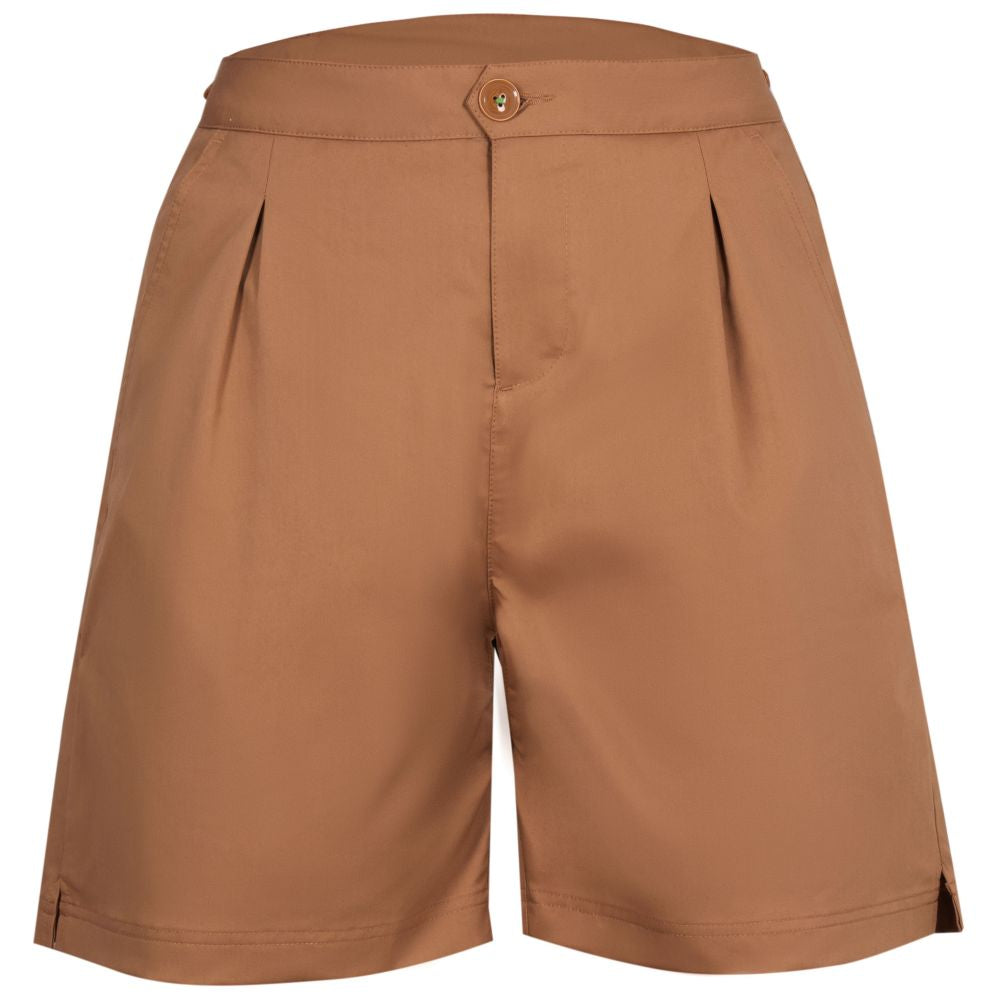 Vulpine | Womens City High-Waist Shorts (Tan)