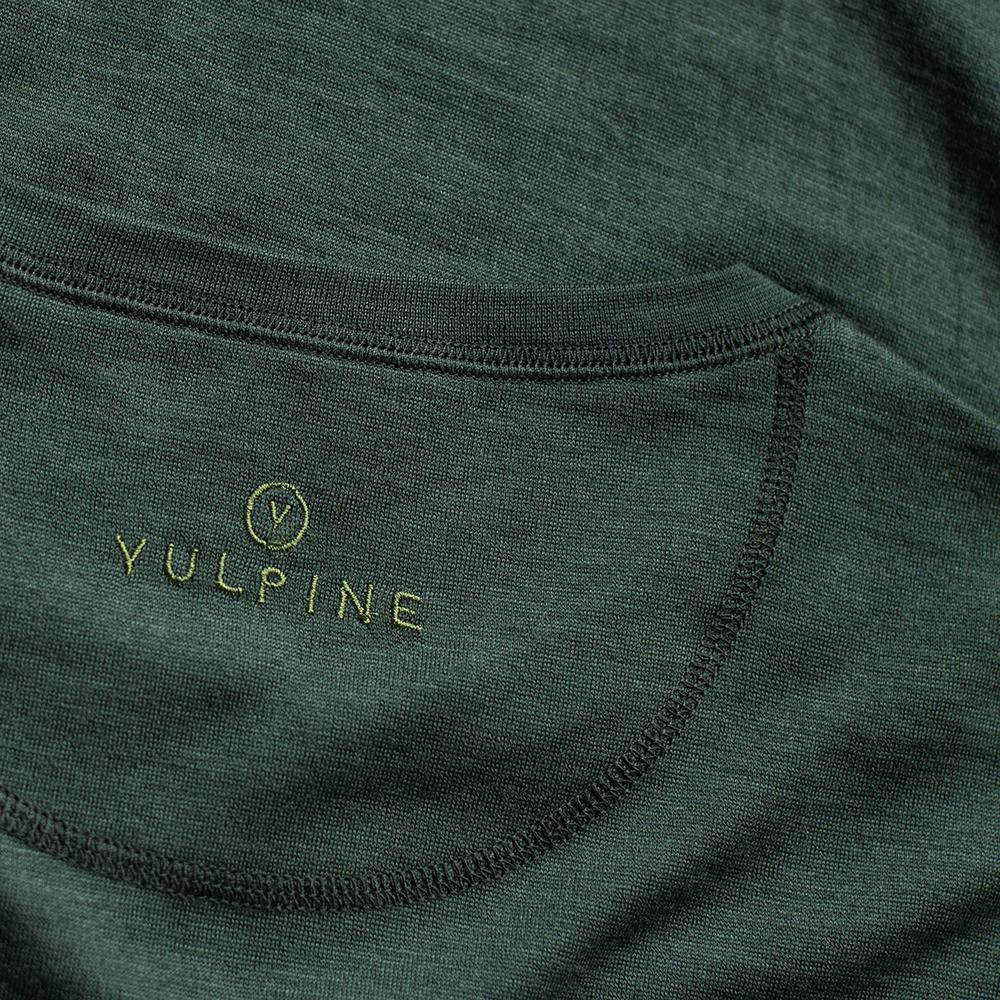 Vulpine | Womens Merino Crew Tee (Forest Green)