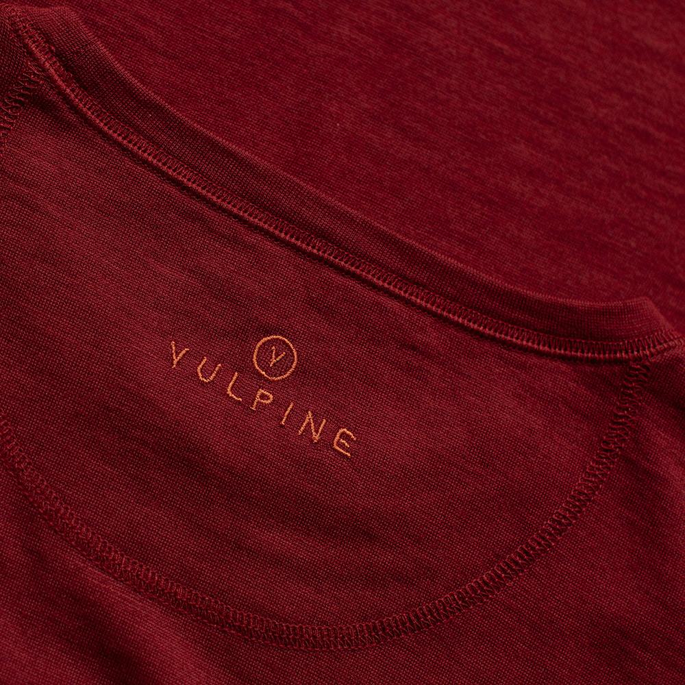 Vulpine | Womens Merino Long Sleeve Crew (Biking Red)
