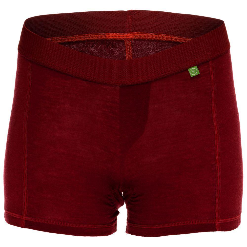 Vulpine | Womens Merino Padded Boy Shorts (Biking Red)