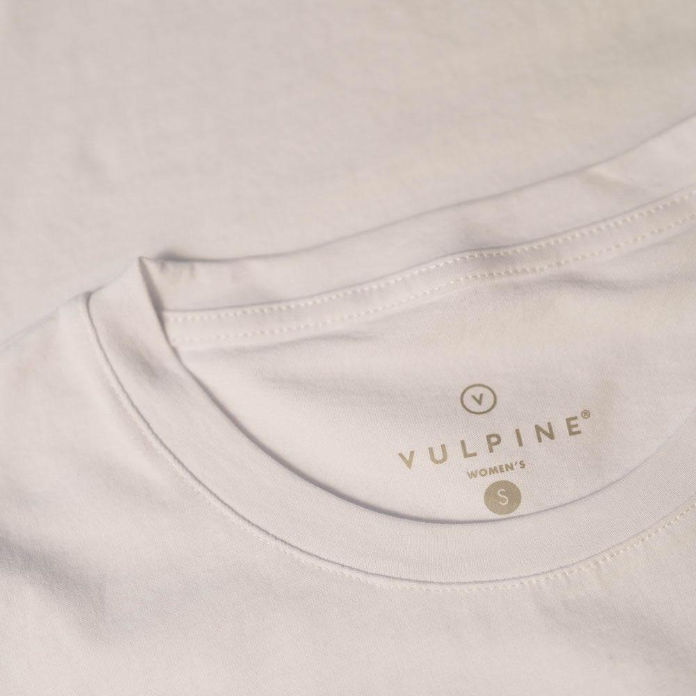 Vulpine | Womens Shift Organic Cotton T-Shirt (White)